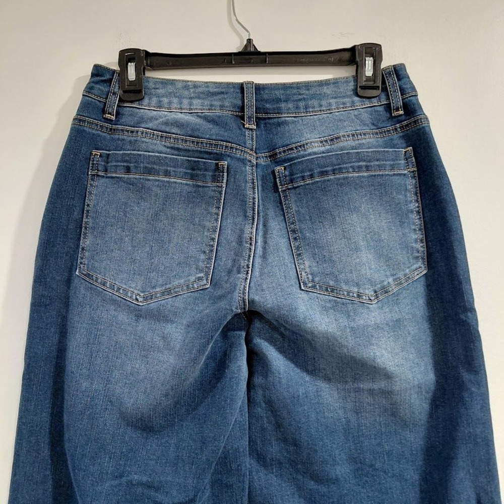 Wide Leg Blue Women's Jeans - Picture 8 of 15